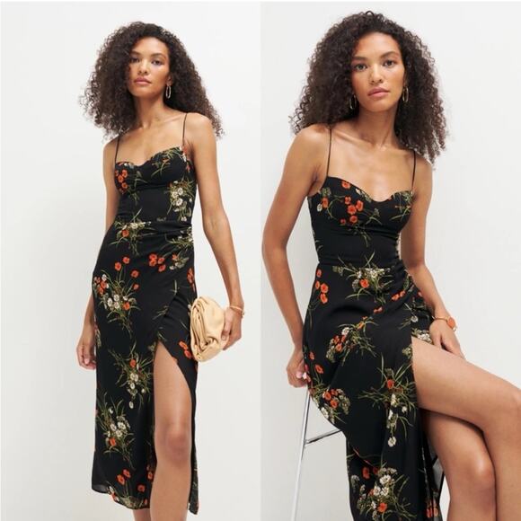 Reformation Dresses & Skirts - NWT REFORMATION Kourtney Slip Midi Dress